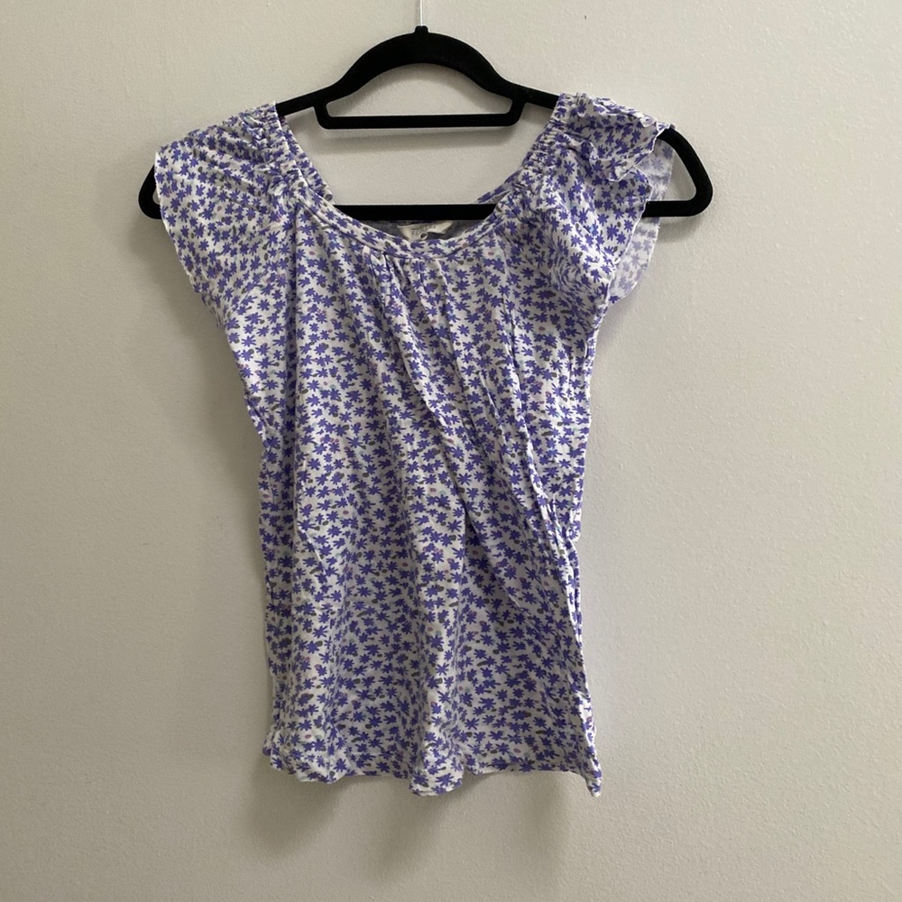 American Eagle 77kids Floral Ruffle Tee L